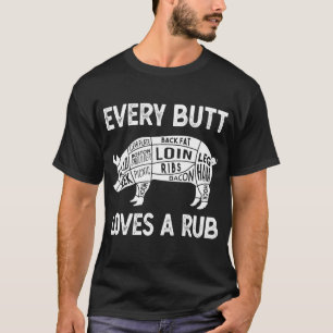 すべてのお尻の愛は良い摩擦に値するBBQ豚豚Sm Tシャツ