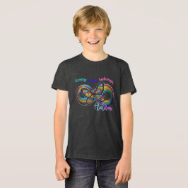 すべてのかけらが輝く - 自閉症バタフライTシャツ トライブレンドＴシャツ
