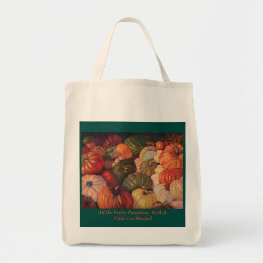 すべてのかわいらしカボチャ、ハーフムーンベイ トートバッグ (正面)