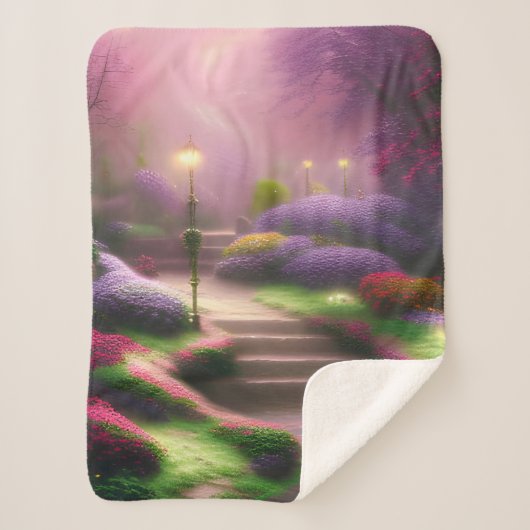 すべてのかわいらし花 シェルパブランケット (正面)