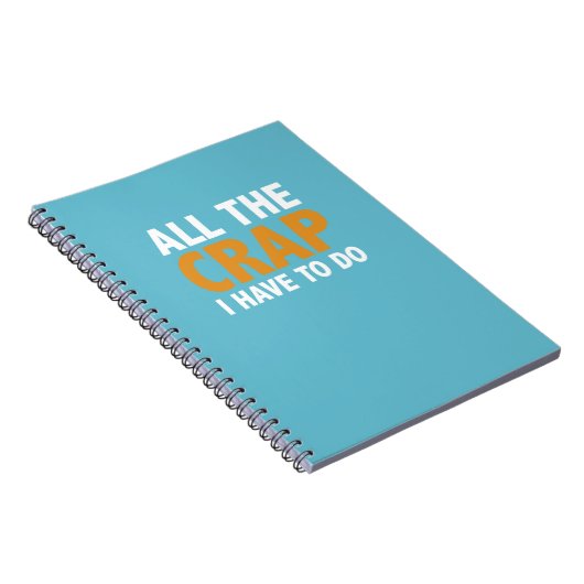 すべてのがらくた私は大騒ぎのノートをするなります ノートブック (右側)