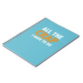 すべてのがらくた私は大騒ぎのノートをするなります ノートブック (左側)