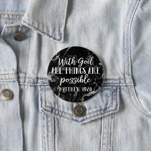 すべてのことが可能なキリスト教の聖書聖句 缶バッジ (インサイチュ)