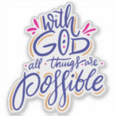 すべてのことが可能ステッカー シール (正面)