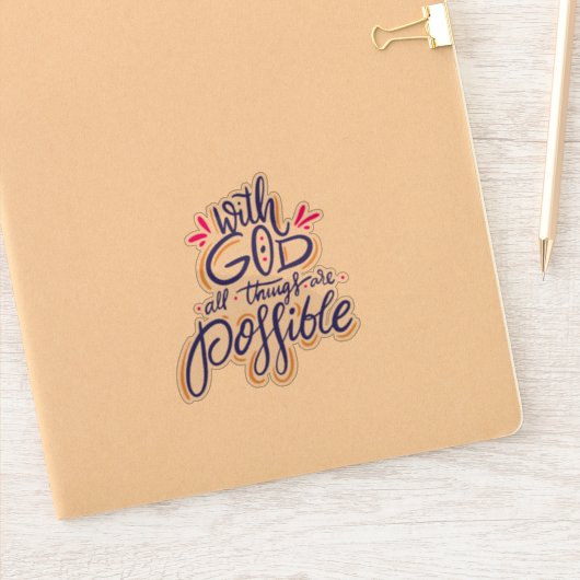 すべてのことが可能ステッカー シール (ノートブック)