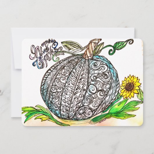 すべてのことに感謝して シーズンカード (正面)