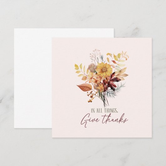 すべてのことに感謝を 秋 (正面/裏面)