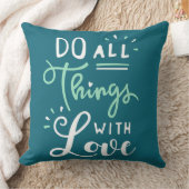 すべてのことを愛で装飾用クッションする クッション (ブランケット)