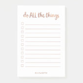 すべてのことを行う| フェイクバラ金ゴールドのLook To Doリスト ポストイット (正面)