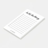 すべてのことを行う|行パーソナライズされた先リスト ポストイット (アングル)