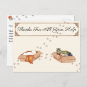 すべてのご助力に感謝!猫と箱、ありがとう ポストカード (正面/裏面)