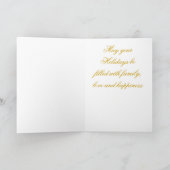 すべてのそのグリッターの金ゴールドのクリスマスカード シーズンカード (内部)