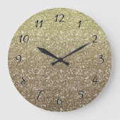 すべてのそのグリッター ラージ壁時計 (正面)