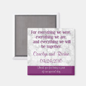 すべてのために – 好意マグネット – 紫 マグネット (正面/裏面)