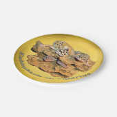 すべてのためのヒョウのヤモリのデザイン! ペーパープレート (アングル)