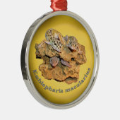 すべてのためのヒョウのヤモリのデザイン! メタルオーナメント (右)