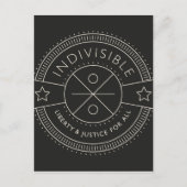 、すべてのための自由そして正義と分割不可能 ポストカード (正面)