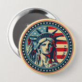 すべてのための自由! 缶バッジ (正面&裏面)