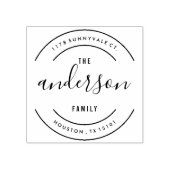 すべてののまわりにファミリ差出人住所スタンプ ラバースタンプ (インプリント)