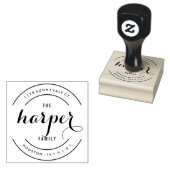 すべてののまわりにファミリ差出人住所スタンプ ラバースタンプ (押印)