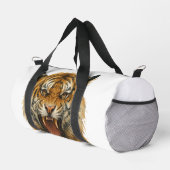 すべてのの野生の強さのストライプ叫び ダッフルバッグ (右コーナー)