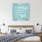 すべてのものが一緒に動作する – Rom 8:28 キャンバスプリント (インサイチュ (寝室))