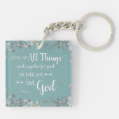 すべてのものが一緒に動作する – Rom 8:28 キーホルダー (裏面)