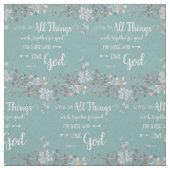 すべてのものが一緒に動作する – Rom 8:28 ファブリック (見本)