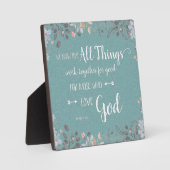 すべてのものが一緒に動作する – Rom 8:28 フォトプラーク (正面)