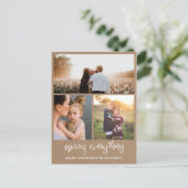 すべてのものが幸せ 手書き | クラフト紙 フォト シーズンポストカード (スタンド正面)