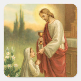 すべてのものにおける聖体拝領　初めての聖体拝領 スクエアシール