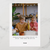 すべてのものにメリークリスマス カスタム メッセージ フォト ゴールド 箔シーズンカード (裏面)