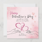 すべてのものはバレンタインラブでより良い  ノートカード (正面)