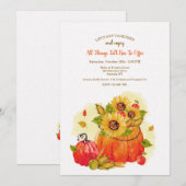 すべてのものは秋に 招待状 (正面/裏面)