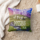 すべてのものは聖書の一節のキリスト教徒であり得る クッション (ブランケット)