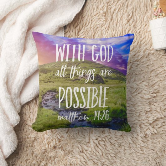 すべてのものは聖書の一節のキリスト教徒であり得る クッション (ブランケット)