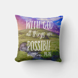 すべてのものは聖書の一節のキリスト教徒であり得る クッション