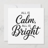 すべてのものは静かであり、すべてのものは明るいクリスマス シーズンカード (正面)