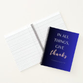 すべてのもの与えに感謝していSpiral Notebook ノートブック (内部)