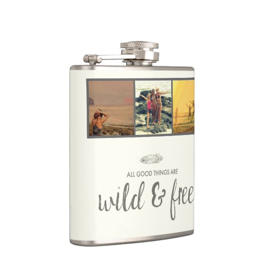 すべてのよい事は野生および自由な写真のフラスコです フラスク (右)