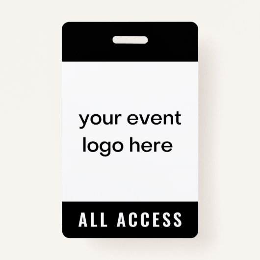 すべてのアクセスイベントパスバッジ バッジ (正面)