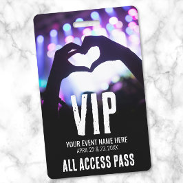 すべてのアクセスイベントVIP バッジ