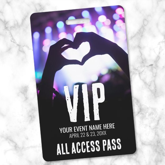すべてのアクセスイベントVIP バッジ