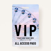 すべてのアクセスイベントVIP バッジ (裏面)