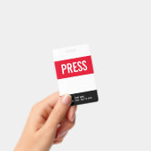 すべてのアクセスパスを押す赤い白い黒のIDバッジ バッジ (手持ち)