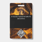 すべてのアクセスパス金ゴールドVIPイベントIDバッジ バッジ (裏面)