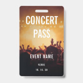 すべてのアクセス名フォトカスタムコンサート バッジ (正面)