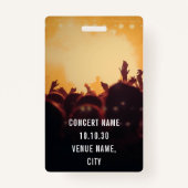 すべてのアクセス名フォトカスタムコンサート バッジ (裏面)