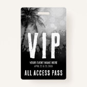 すべてのアクセス白黒イベントVIP バッジ (正面)