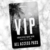 すべてのアクセス白黒イベントVIP バッジ